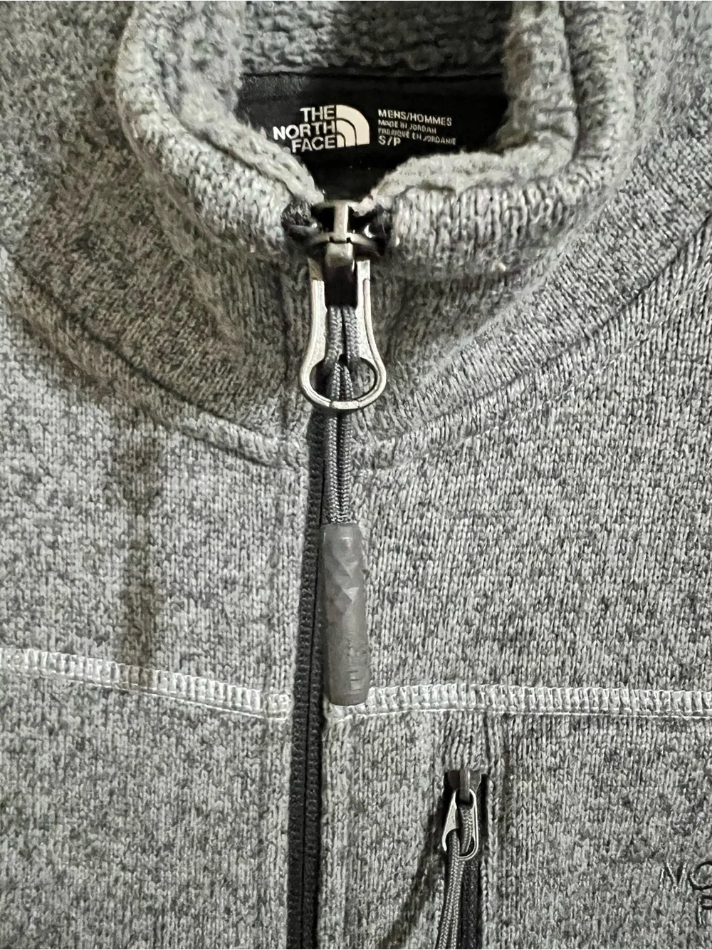 The North Face Men’s Full-Zip Sweater Jacket - Light Heather Gray
